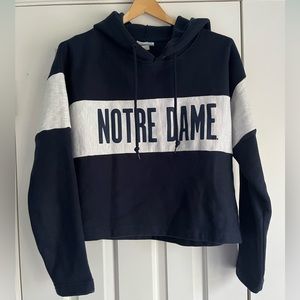 Champion Notre Dame Cropped Hoodie